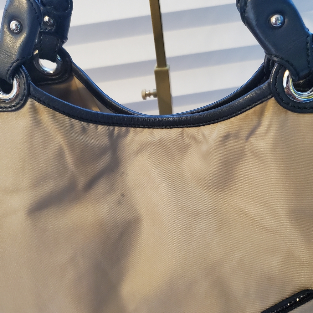 Salvatore Ferragamo Beige Nylon Top Handle Bag - Picture 8 of 16